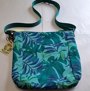 NWT Tropical Leaves Tote/Lunch Bag  12.5"×11"